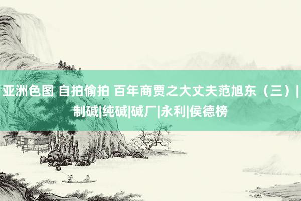 亚洲色图 自拍偷拍 百年商贾之大丈夫范旭东（三）|制碱|纯碱|碱厂|永利|侯德榜